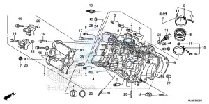 VFR800XF CrossRunner 2ED drawing CYLINDER HEAD (FRONT)