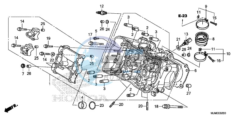 CYLINDER HEAD (FRONT)