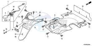 SH300AB drawing REAR FENDER