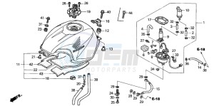 CBR600F4 drawing FUEL TANK