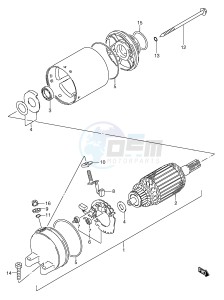 GSX750F (E2) drawing STARTING MOTOR