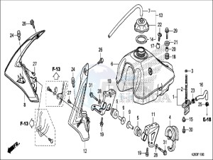 CRF125FBH Europe Direct - (ED) drawing FUEL TANK