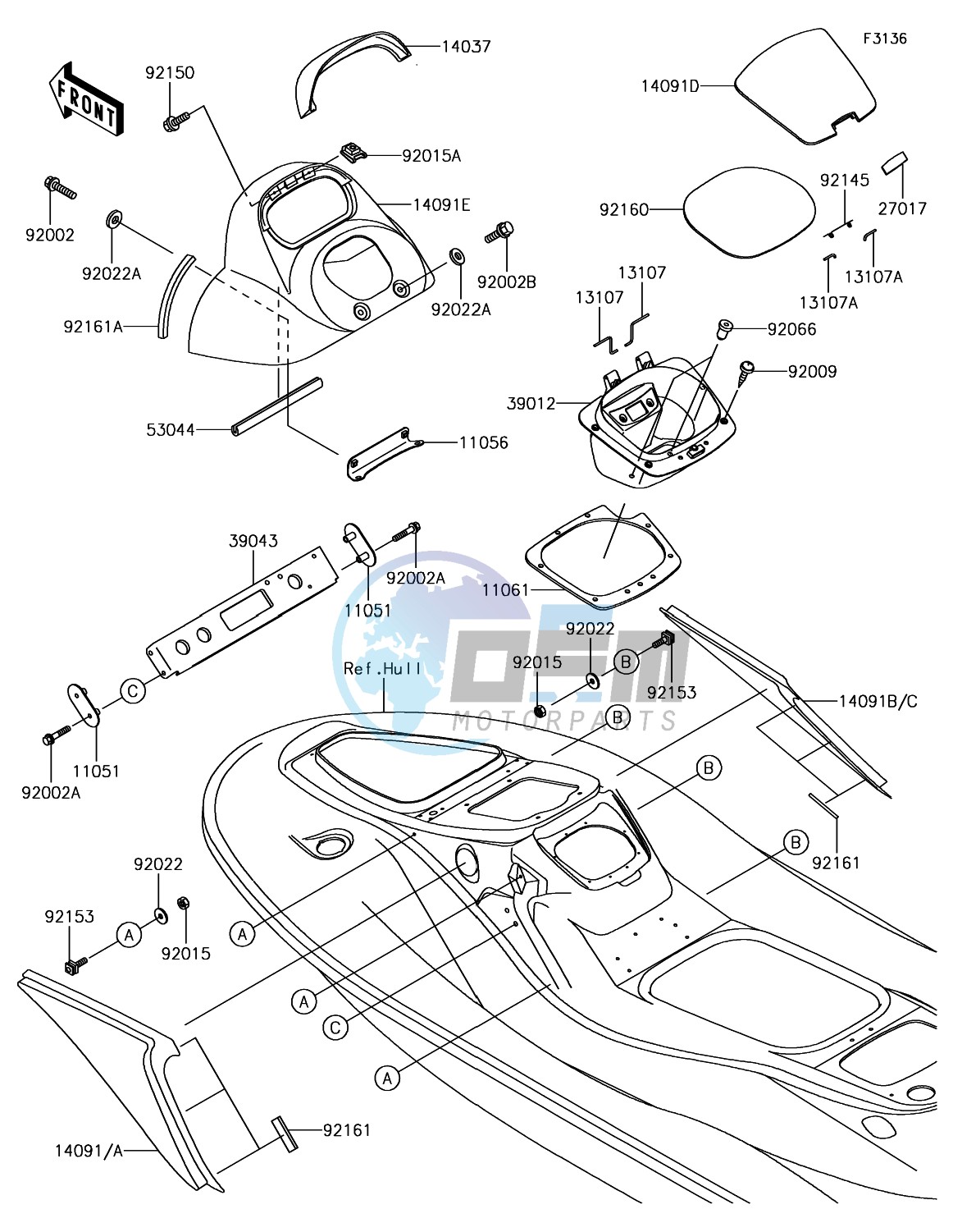 Hull Middle Fittings