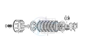 Pegaso 125 GQ drawing Clutch