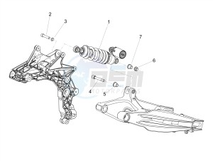 DORSODURO 900 E4 ABS (EMEA, LATAM) drawing Shock absorber