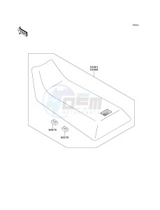 KLF 250 A [BAYOU 250] (A6F-A9F) A8F drawing SEAT