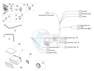 TUONO 1100 V4 FACTORY E4 ABS (NAFTA) drawing Electrical system II