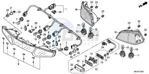 GL1800D GoldWing - GL1800-D UK - (E) drawing REAR COMBINATION LIGHT (GL1800C/ D/ E/ F/ G)