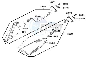 XCITING R500I drawing Front Winker