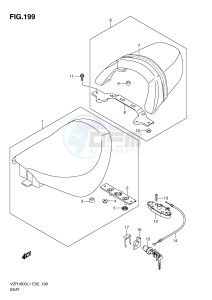 VZR1800 (E2) INTRUDER drawing SEAT (VZR1800UFL1 E19)