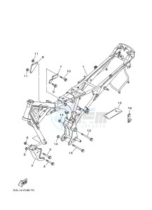 YBR125E (4P2T) drawing FRAME