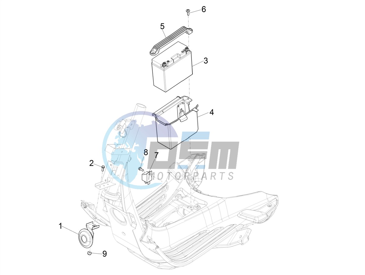 Remote control switches - Battery - Horn