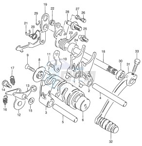 DS80 (E3-E28) drawing GEAR SHIFTING