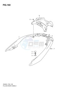 AN400 (E2) Burgman drawing PILLION RIDER HANDLE (AN400AL1 E24)