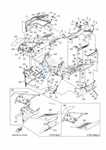 YZF250-A (B6P6) drawing COWLING 1