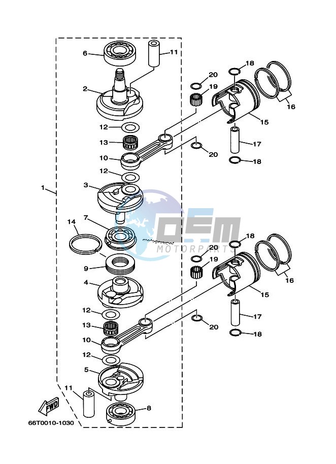 CRANKSHAFT--PISTON