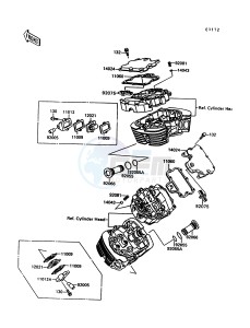 VN 1500 C [VULCAN 1500 L] (C3-C4) [VULCAN 1500 L] drawing CYLINDER HEAD COVER