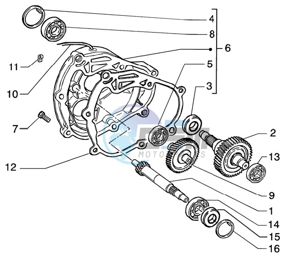 Rear wheel shaft