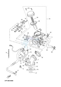 YP250R X-MAX 250 (2DL5 2DL5 2DL5 2DL5) drawing INTAKE