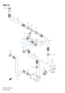 GZ125 (P02) drawing FUEL HOSE