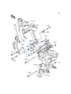 ER-6N ER650EGF XX (EU ME A(FRICA) drawing Engine Mount