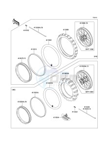 KX 100 A [KX100 MONSTER ENERGY] (A6F - A9FA) D8F drawing WHEELS_TIRES