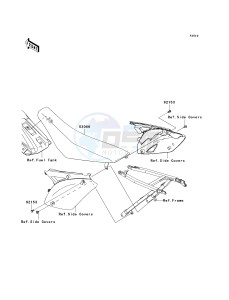 KX 450 E (KX450F MONSTER ENERGY) (E9FA) E9FA drawing SEAT