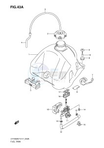 LT-F250 (E17) drawing FUEL TANK (MODEL K9 L0)