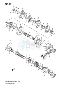 GSX-R1000 (E3-E28) drawing TRANSMISSION