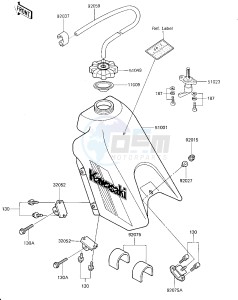 KX 125 C [KX125L] (C1) [KX125L] drawing FUEL TANK