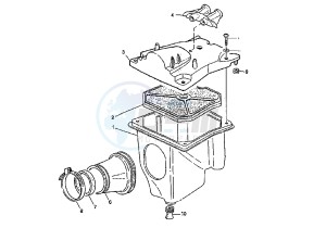 MITO EURO2 125 drawing AIR CLEANER