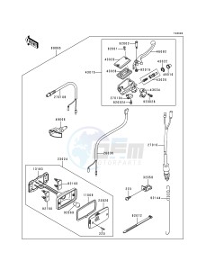 KLF 400 B [BAYOU 400 4X4] (B4-B6) [BAYOU 400 4X4] drawing OPTIONAL PARTS -- BRAKE SWITCH- -