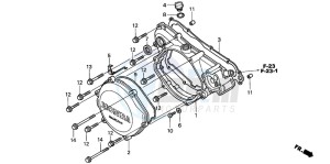 CR250R drawing RIGHT CRANKCASE COVER