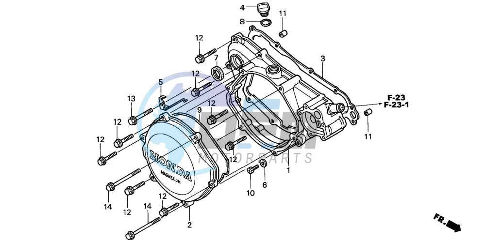 RIGHT CRANKCASE COVER