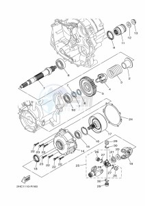 YXZ1000E YXZ1000R (B5JD) drawing MIDDLE DRIVE GEAR