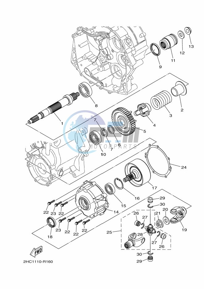 MIDDLE DRIVE GEAR