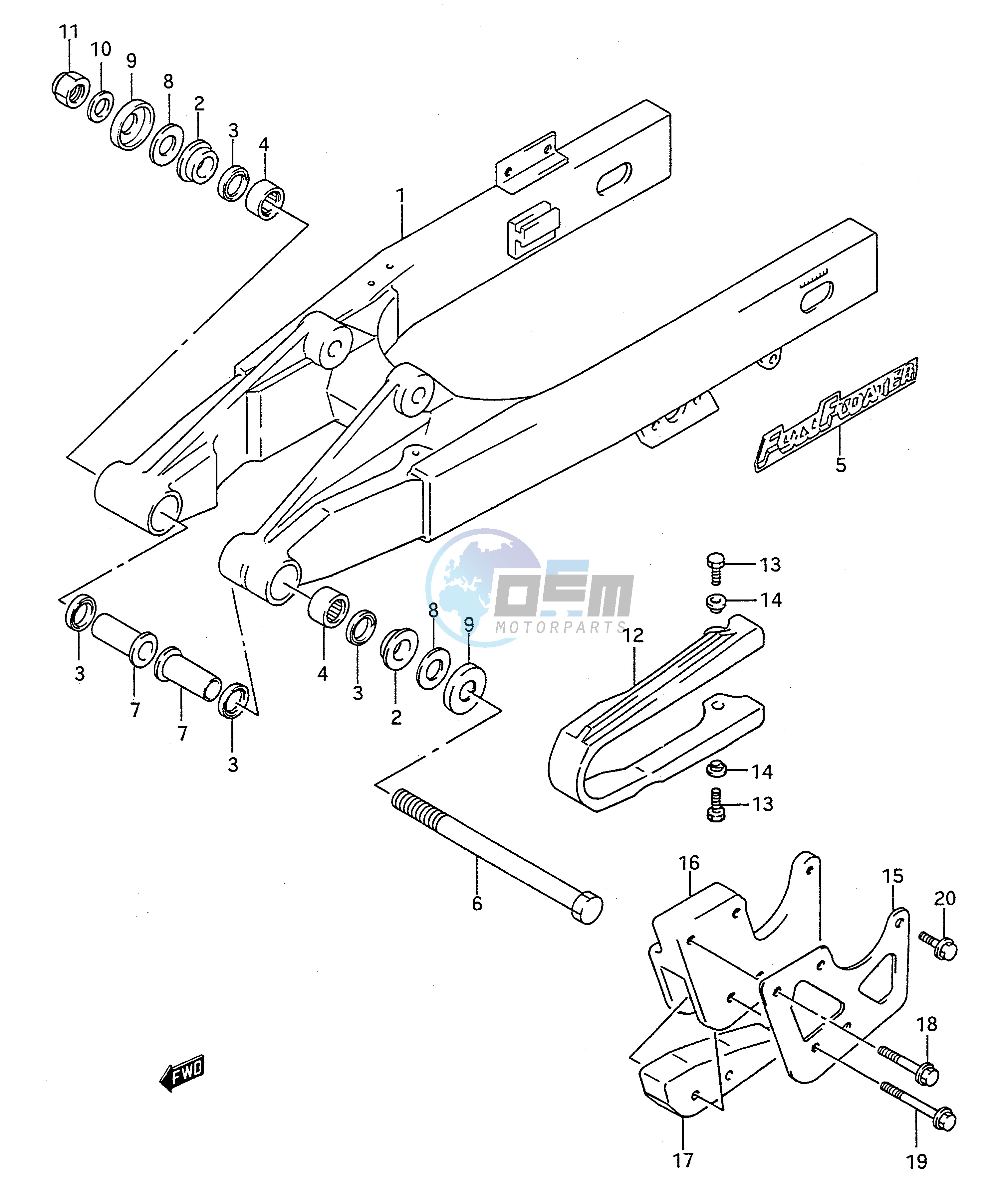 REAR SWINGING ARM (MODEL L)