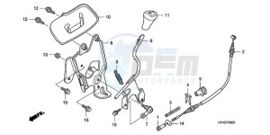 TRX420FMA Australia - (U / 4WD) drawing SELECT LEVER