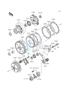 KLF 300 B [BAYOU 300] (B5-B9) [BAYOU 300] drawing CLUTCH