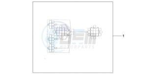 ST13009 UK - (E / MKH MME) drawing QUARTET HARNESS