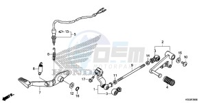 CBR300RAF CBR300RA Europe Direct - (ED) drawing PEDAL