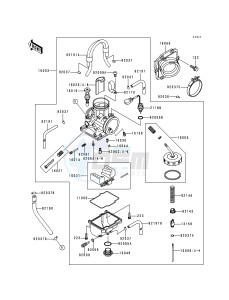 KX 250 K [KX250] (K5) [KX250] drawing CARBURETOR