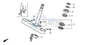 VTX1800C1 drawing STEERING STEM