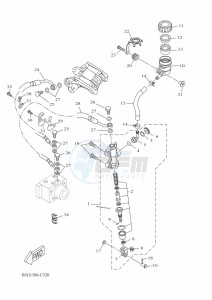 YZF125-A YZF-R125 (BGV2) drawing REAR MASTER CYLINDER