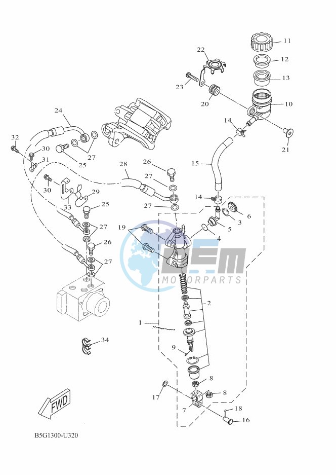 REAR MASTER CYLINDER