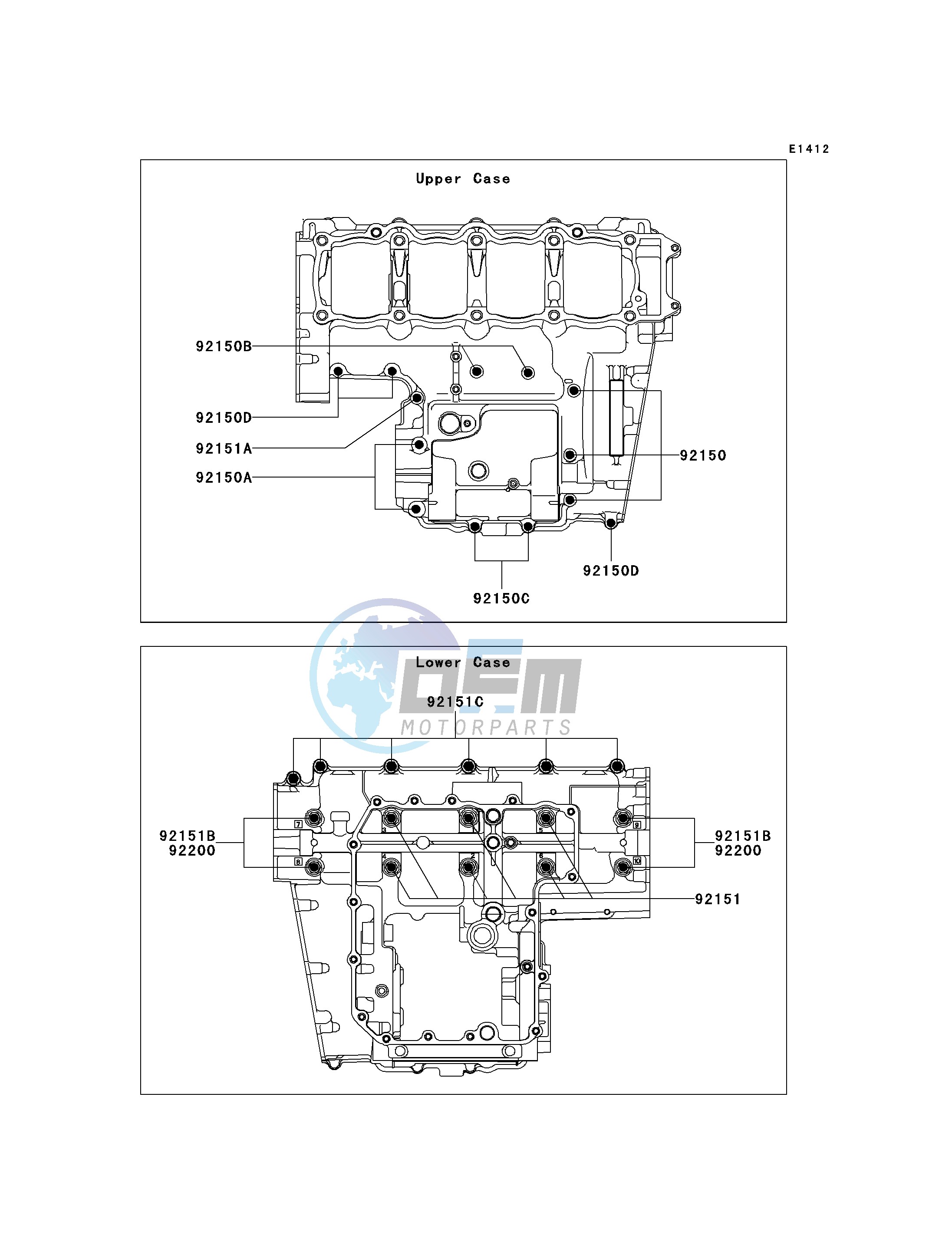 CRANKCASE BOLT PATTERN