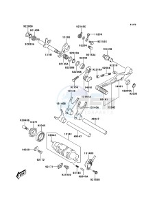 KLV1000 LV1000-A2H GB XX (EU ME A(FRICA) drawing Gear Change Mechanism