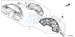 CBR600FAB CBR600F ABS E drawing METER