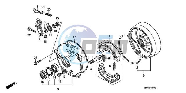 REAR BRAKE DRUM