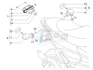 Runner 50 Pure Jet drawing Tail light - Turn signal lamps